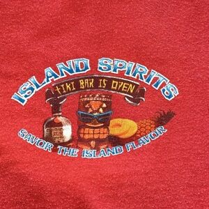 3/$20 Newport Blue Graphic Tee Island Spirits Tiki Bar Open Savor Island Flavor